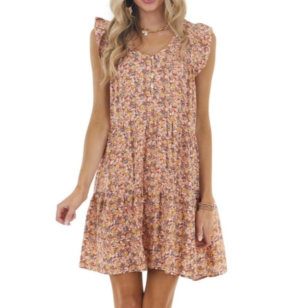 SOLD🌈 new floral mini dress